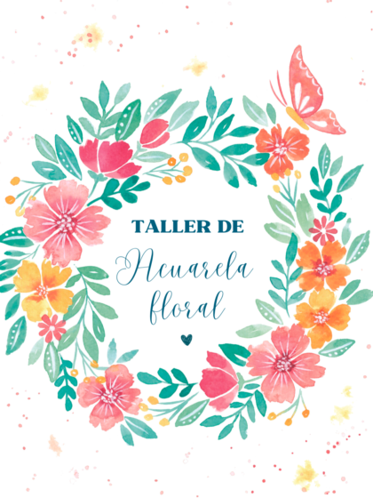 Taller de acuarela floral