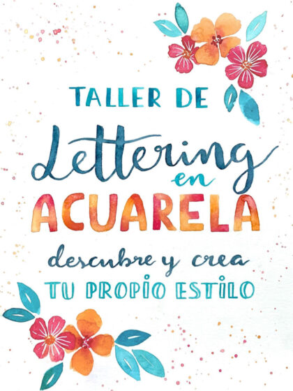 Taller de Lettering en acuarela