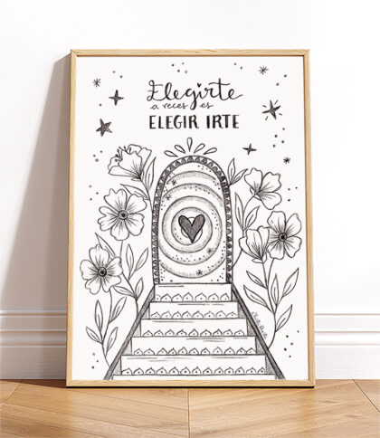 Elegir irte - papel blanco
